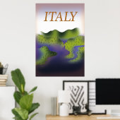 Italië:  landschapsposter. poster (Thuiskantoor)