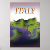 Italië:  landschapsposter. poster (Voorkant)