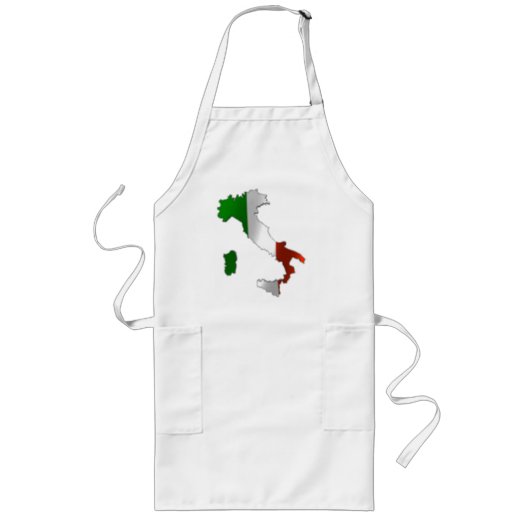 italië lang schort (Voorkant)