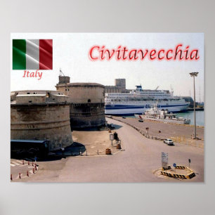 Italië - Lazio - Civitavecchia - Poster