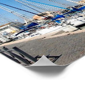 Italië - Lazio - Fiumicino - Harbour - Poster (Hoek)
