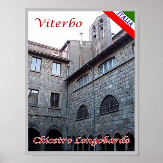 Italië - Lazio - Longobard Cloister - Poster (Voorkant)