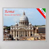 Italië - Lazio - Rome - Basilica Saint Peter - Poster (Voorkant)
