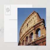 Italië, Lazio, Rome, Colosseum bij zonsondergang Briefkaart (Voorkant / Achterkant)