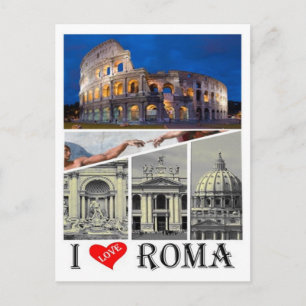 Italië - Lazio - Rome - I Love - Briefkaart