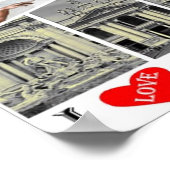 Italië - Lazio - Rome - I Love - Poster (Hoek)