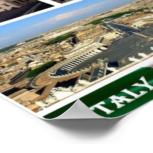 Italië - Lazio - Rome - Poster (Hoek)