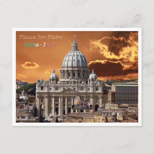 Italië - Lazio - Rome - Saint Peter - Basilica - Briefkaart (Voorkant)