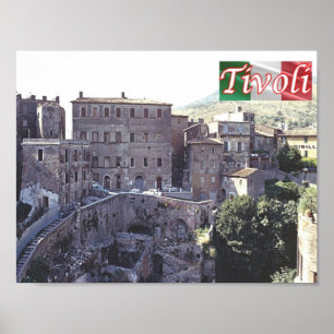 Italië - Lazio - Tivoli - Oude stad - Poster