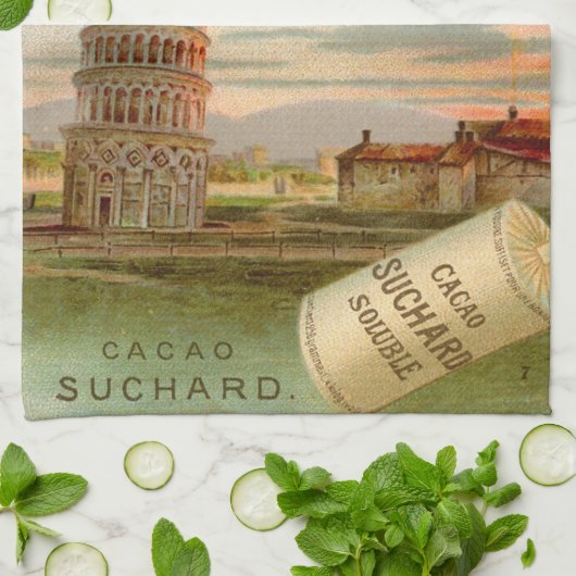  Italië Leertoren Pisa Theedoek (Gevouwen)