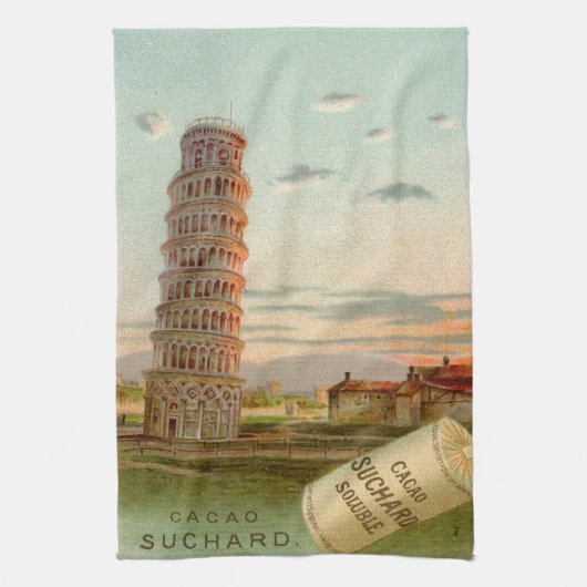  Italië Leertoren Pisa Theedoek (Verticaal)