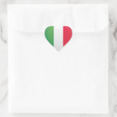 Italië liefde vlag trots hart sticker (Tas)