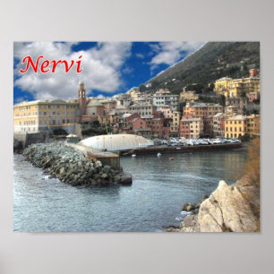 Italië - Liguria - Nervi - Marina - Poster