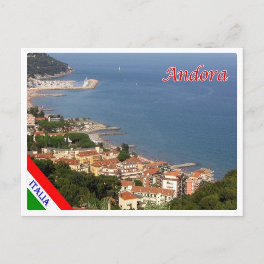 Italië - Ligurië - Andorra - Briefkaart (Voorkant)