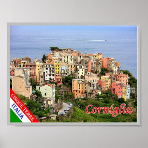 Italië - Ligurië - Cinque Terre - Corniglia - Poster