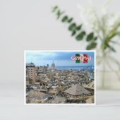 Italië - Ligurië - Genua - binnenstad - Briefkaart (Staand voorkant)