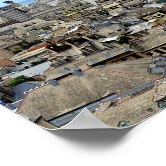 Italië - Ligurië - Genua - binnenstad - Poster (Hoek)