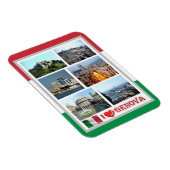 Italië - Ligurië - Genua - I Love - Magnet Magneet (Rechterzijde)
