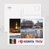 Italië - Ligurië - Genua - Mosaic - Briefkaart (Voorkant / Achterkant)