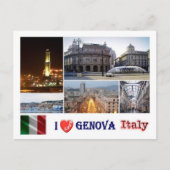 Italië - Ligurië - Genua - Mosaic - Briefkaart (Voorkant)