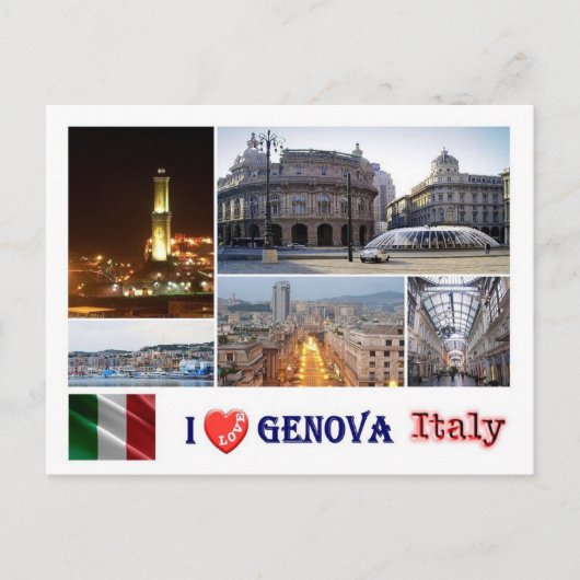 Italië - Ligurië - Genua - Mosaic - Briefkaart (Voorkant)