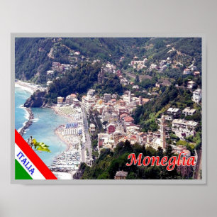 Italië - Ligurië - Moneglia - Poster