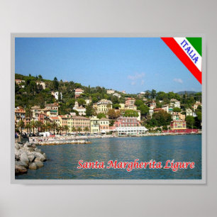 Italië - Ligurië - Santa Margherita Ligure - Poster