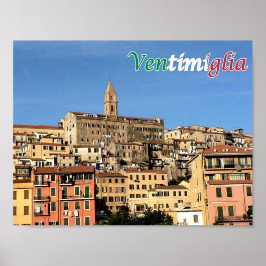 Italië - Ligurië - Ventimiglia - Poster (Voorkant)