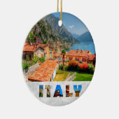 Italië Limone Sur Garda Kerstmis Keramisch Ornament (Rechts)