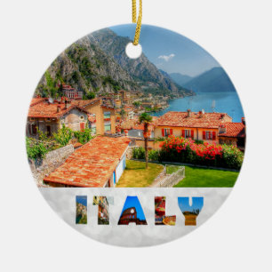 Italië Limone Sur Garda Kerstmis Keramisch Ornament