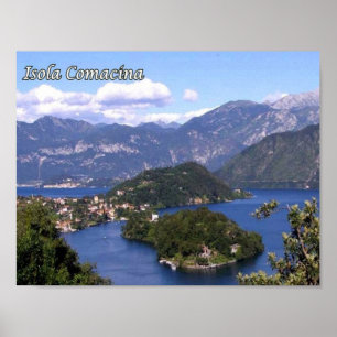 Italië - Lombardije - Comomeer - Isola Comacina - Poster