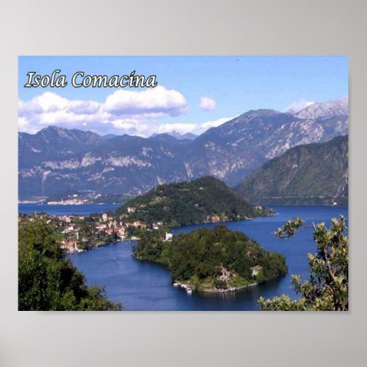 Italië - Lombardije - Comomeer - Isola Comacina - Poster (Voorkant)
