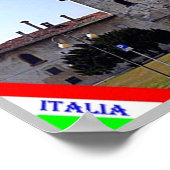 Italië - Lombardije - Cusago - Castle - Poster (Hoek)