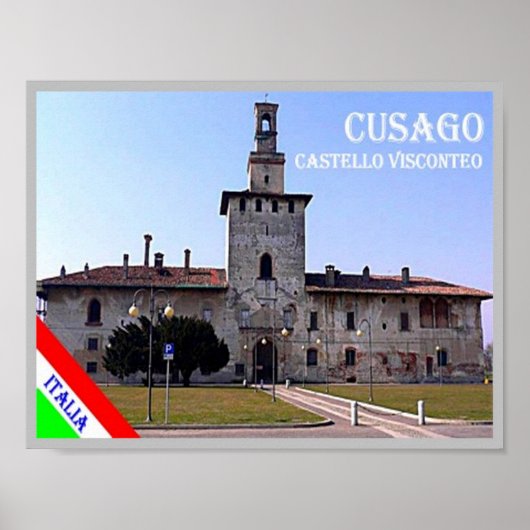 Italië - Lombardije - Cusago - Castle - Poster (Voorkant)