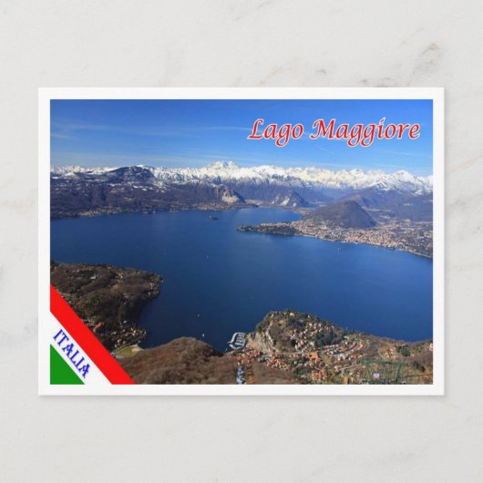 Italië - Lombardije - Maggiore - meer - Briefkaart (Voorkant)
