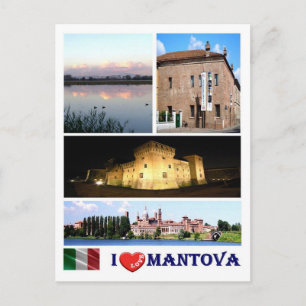 Italië - Lombardije - Mantova - I Love - Briefkaart