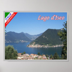 Italië - Lombardije - meer van Iseo - Monte Isola  Poster