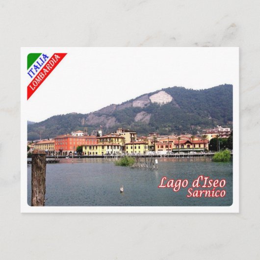 Italië - Lombardije - meer van Iseo - Sarnico - Briefkaart (Voorkant)