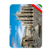 Italië - Lombardije - Milaan - Duomo - plein - Magneet (Verticaal)