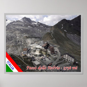 Italië - Lombardije - Stelvio Pass - Poster