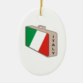 Italië Luggage Keramisch Ornament (Voorkant)
