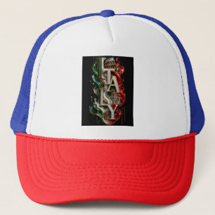 Italië Luxe Marmer Typografie 3D Trucker Pet