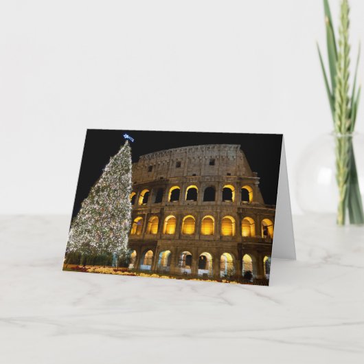 Italië Magazine Kerst Kaart - Colosseum (Voorkant)