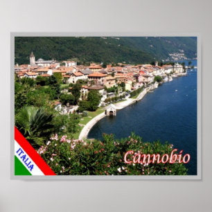 Italië - Maggiore - Cannobio - meer - Poster