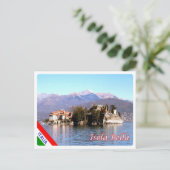 Italië - Maggiore - Isola Bella - meer - Briefkaart (Staand voorkant)