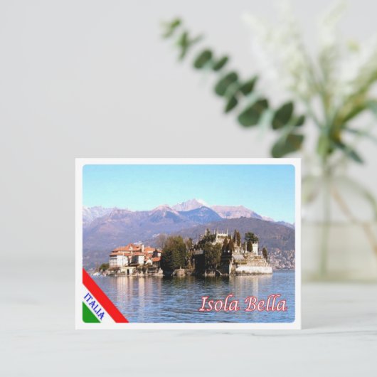 Italië - Maggiore - Isola Bella - meer - Briefkaart (Staand voorkant)
