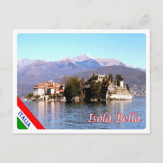 Italië - Maggiore - Isola Bella - meer - Briefkaart (Voorkant)