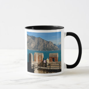 Italië, Malcesine, uitzicht vanaf kasteeltoren van Mok