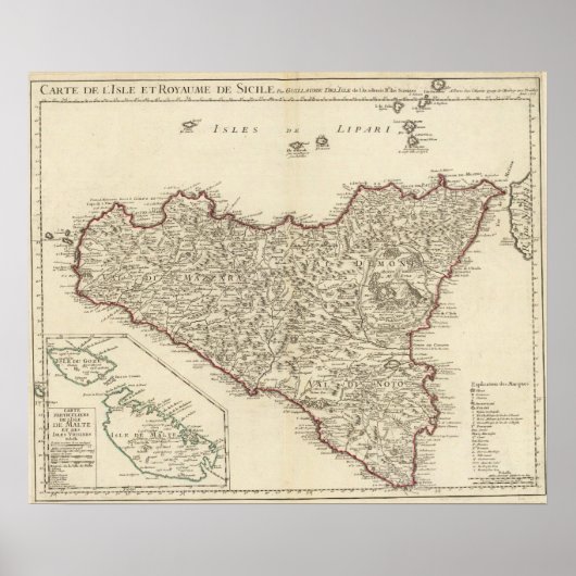 Italië, Malta Poster (Voorkant)