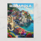 Italië Manarola Cinqua Terra Briefkaart (Voorkant)